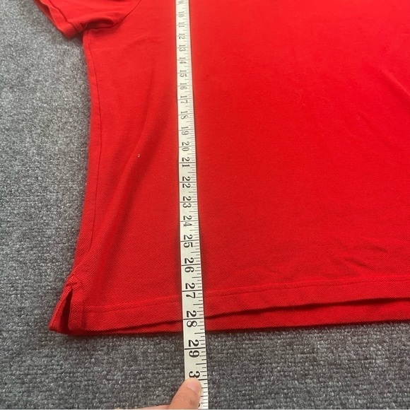 LACOSTE Men’s Red Short Sleeved Polo Shirt Slim Fit size: XXL - Picture 6 of 7